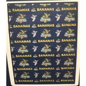 New Savannah Bananas Baseball Faux‎ Fur Throw Blanket 60x70 Super Soft Pegasus